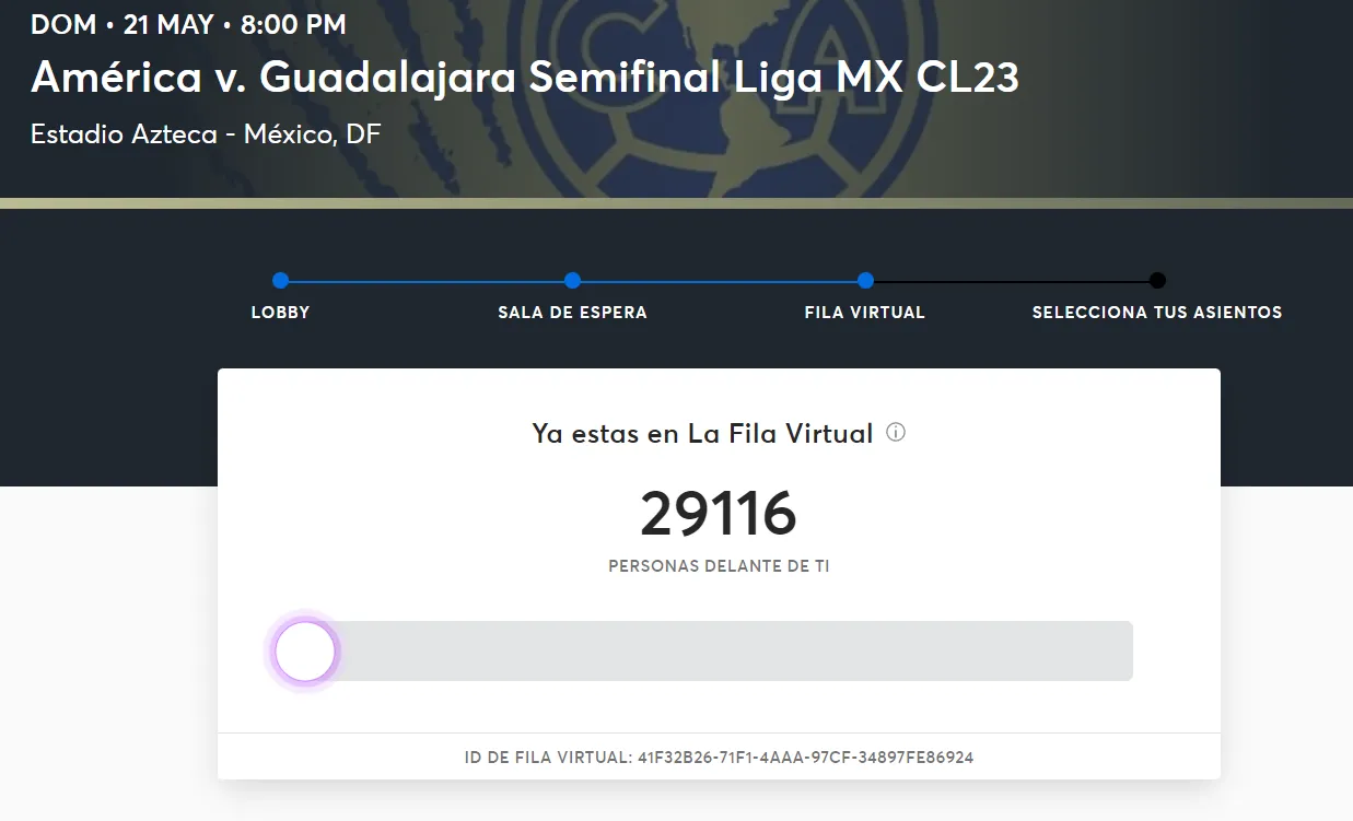 América vs Chivas: Fila virtual hasta de 30 mil personas ¡Boletos AGOTADOS! América vs Chivas: Fila virtual hasta de 30 mil personas ¡Boletos AGOTADOS!