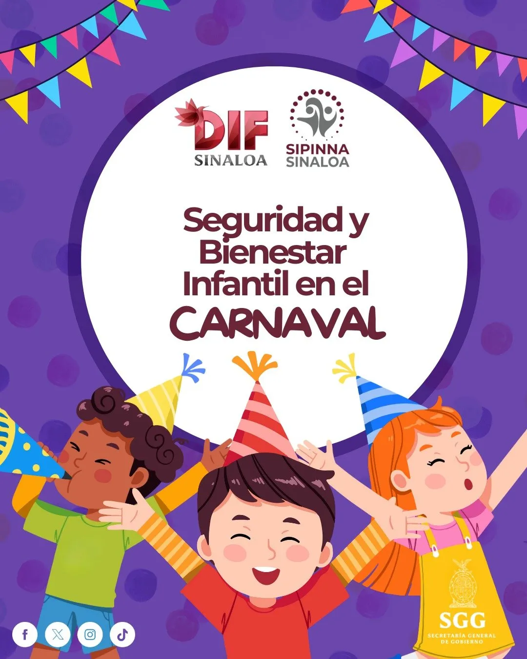 Durante los carnavales en Sinaloa, se exhorta a garantizar los derechos de niños y jóvenes Durante los carnavales en Sinaloa, se exhorta a garantizar los derechos de niños y jóvenes