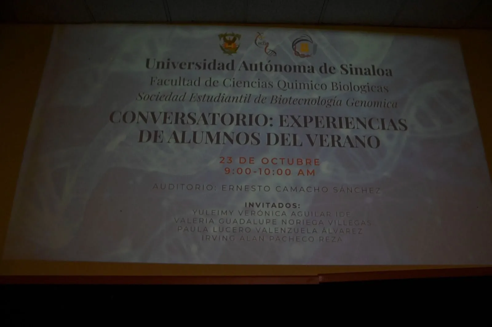 La Facultad de Ciencias Químico Biológicas de la UAS realiza conversatorio de experiencias de alumnos que realizaron Verano Científico La Facultad de Ciencias Químico Biológicas de la UAS realiza conversatorio de experiencias de alumnos que realizaron Verano Científico
