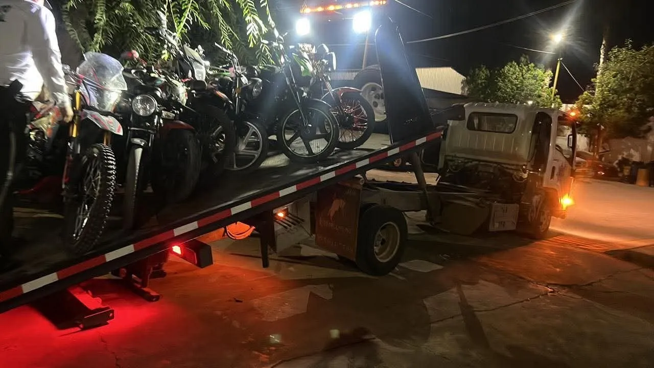 Durante Rodada del Terror de Los Mochis Tránsito retiene 20 motocicletas Durante Rodada del Terror de Los Mochis Tránsito retiene 20 motocicletas