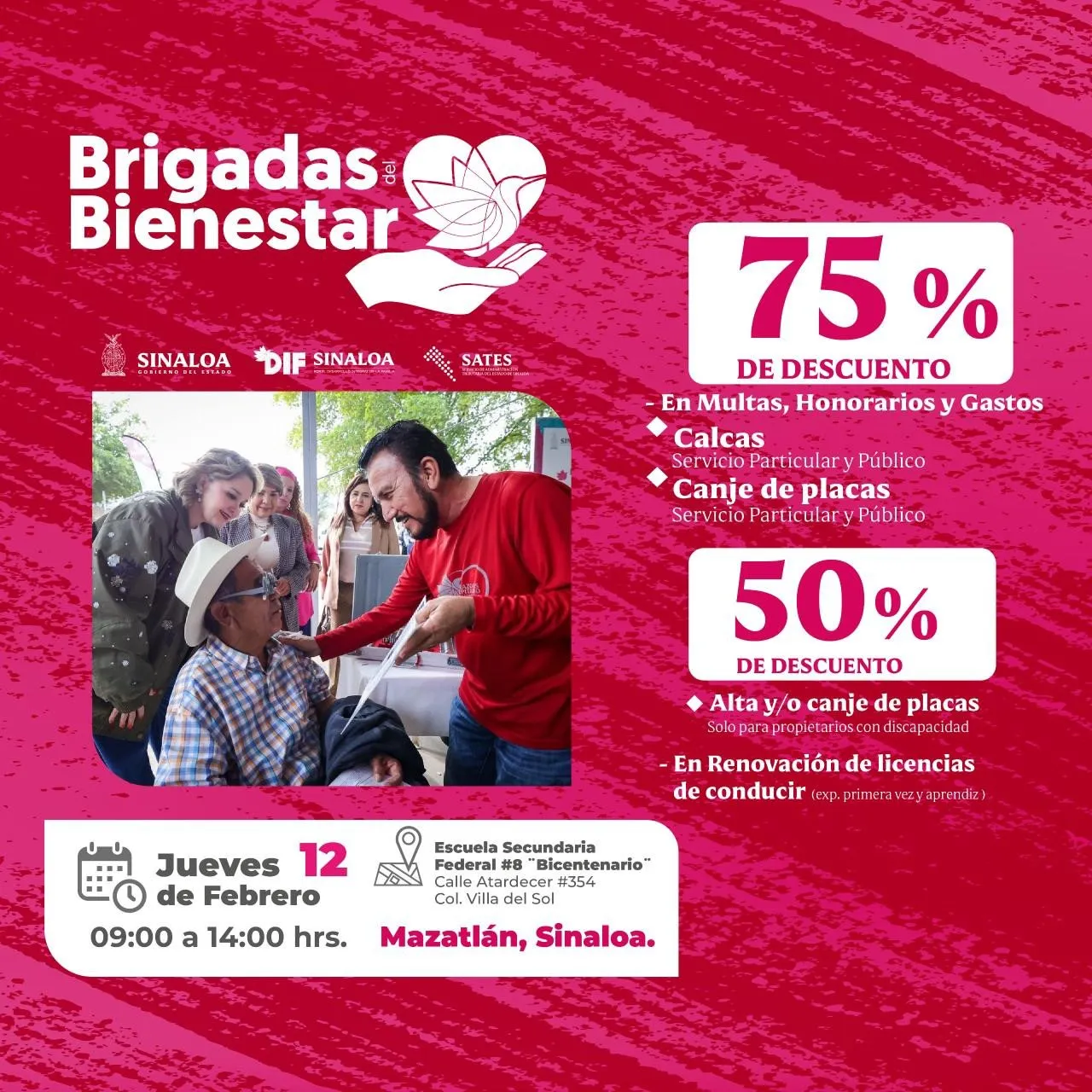 Aprovecha los descuentos en Adeudos Vehiculares en la Brigada del Bienestar del DIF en Mazatlán Aprovecha los descuentos en Adeudos Vehiculares en la Brigada del Bienestar del DIF en Mazatlán