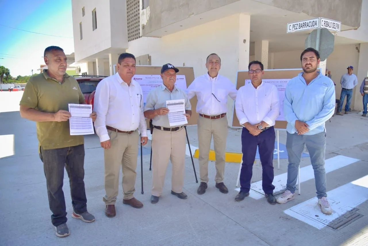 Antonio Menéndez entrega obras de pavimentación en Topolobampo por más de 3mdp Antonio Menéndez entrega obras de pavimentación en Topolobampo por más de 3mdp