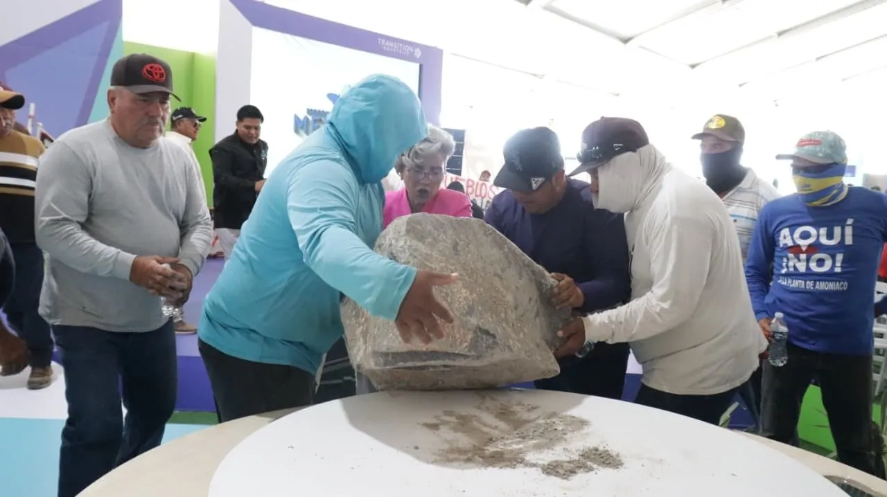 AquiNo dobla a Mexinol: Suspenden colocación de primera piedra en Topolobampo. AquiNo dobla a Mexinol: Suspenden colocación de primera piedra en Topolobampo.