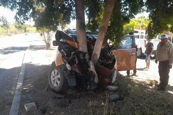 Aparatoso accidente deja una mujer lesionada: Chocó contra un árbol en la carretera Los Mochis – Choix Aparatoso accidente deja una mujer lesionada: Chocó contra un árbol en la carretera Los Mochis – Choix