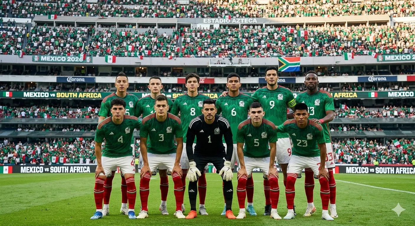 Todo listo en el Azteca: México reporta plantel completo y confirma alineación para el partido inaugural frente a Sudáfrica Todo listo en el Azteca: México reporta plantel completo y confirma alineación para el partido inaugural frente a Sudáfrica