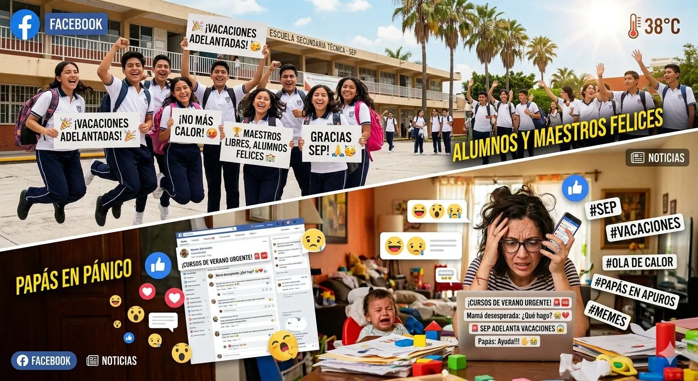 Adelanto histórico de vacaciones escolares en México por ola de calor desata fiebre de memes en redes sociales Adelanto histórico de vacaciones escolares en México por ola de calor desata fiebre de memes en redes sociales