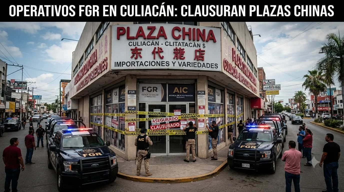 Operativos de la FGR en Culiacán: Aseguran y clausuran tiendas de importación y “plazas chinas” Operativos de la FGR en Culiacán: Aseguran y clausuran tiendas de importación y “plazas chinas”