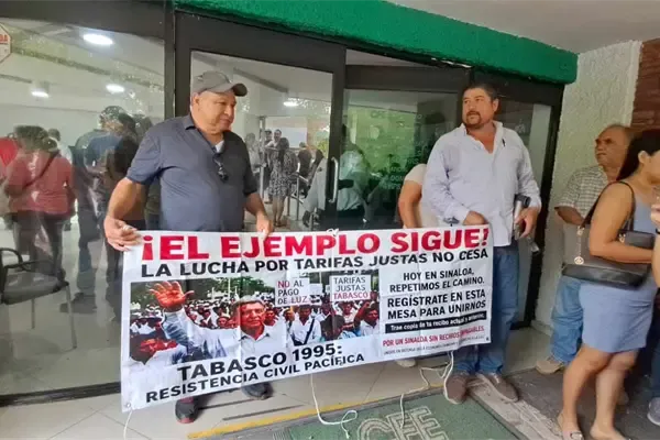 Bloquean la CFE en Los Mochis por recibos impagables Bloquean la CFE en Los Mochis por recibos impagables