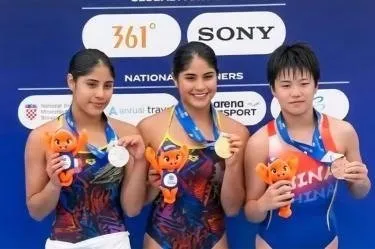 ¡Orgullo nacional! Las gemelas Mía y Lía Cueva consiguen histórico 1-2 para México frente a China en el Mundial Junior de Clavados ¡Orgullo nacional! Las gemelas Mía y Lía Cueva consiguen histórico 1-2 para México frente a China en el Mundial Junior de Clavados