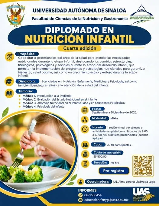 Abre la UAS convocatoria para diplomados en Nutrición Infantil, Carnicería y Servicios de Alimentación, una oportunidad de actualización y profesionalización Abre la UAS convocatoria para diplomados en Nutrición Infantil, Carnicería y Servicios de Alimentación, una oportunidad de actualización y profesionalización