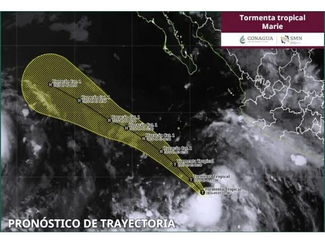 Nace “Marie”: Se forma nueva tormenta tropical en el Pacífico mexicano con trayectoria hacia aguas abiertas Nace “Marie”: Se forma nueva tormenta tropical en el Pacífico mexicano con trayectoria hacia aguas abiertas
