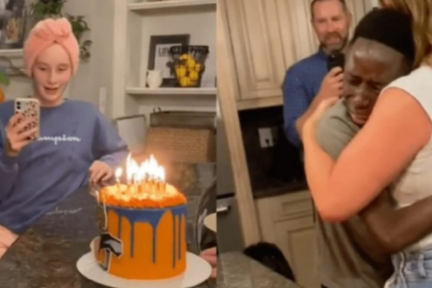 VIDEO: Abraham Walker rompe en llanto tras recibir su primer pastel de cumpleaños a los 10 de años