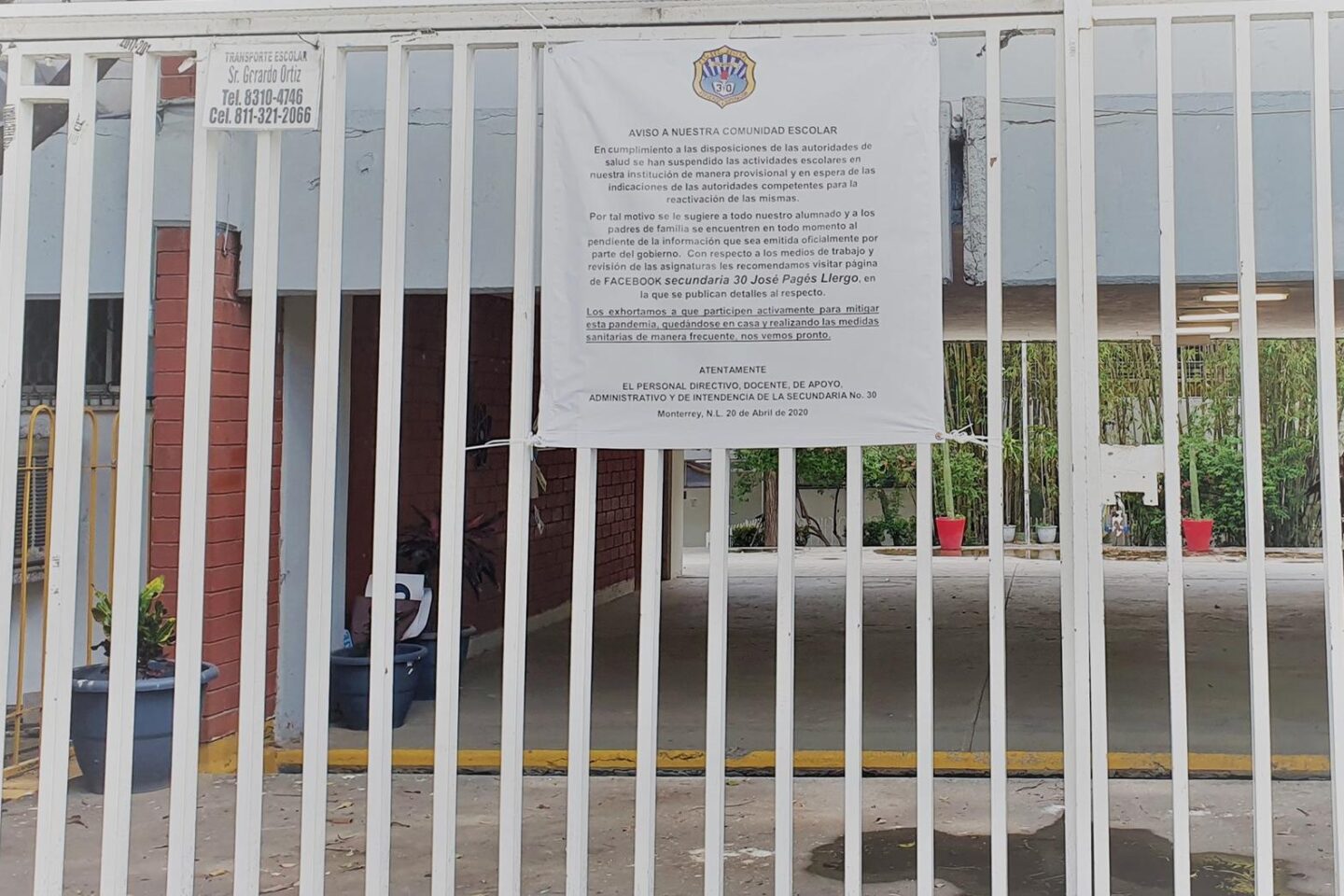 Amenaza de tiroteo en secundaria moviliza a policías en Monterrey