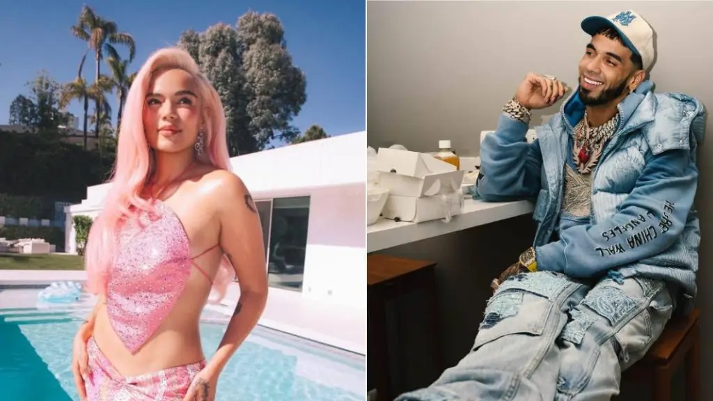 Karol G le lanzó dardo a Anuel en su cara durante su presentación en los VMAS