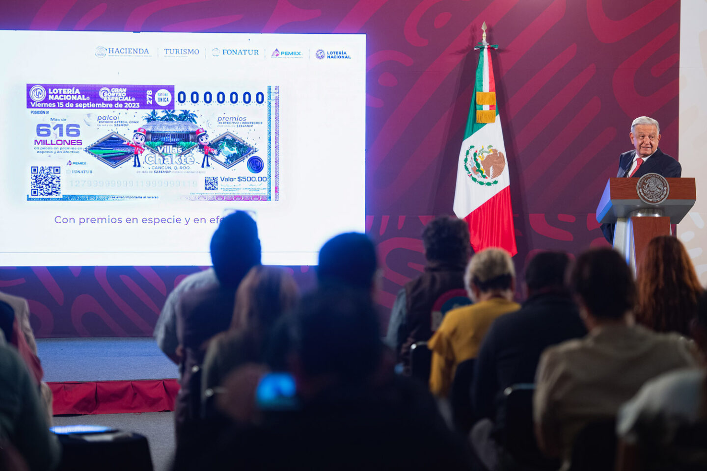 AMLO llama a participar en el Sorteo del 15 de septiembre de la Lotería financiará construcción de hospital IMSS Bienestar