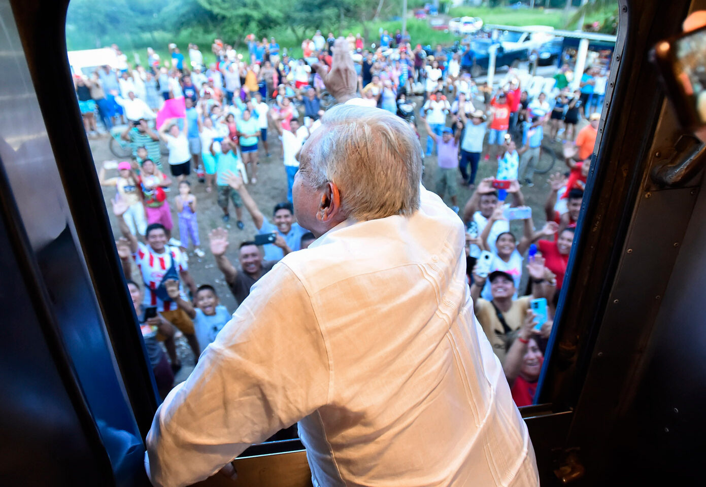 Presidente realiza primer recorrido de supervisión a bordo del Ferrocarril del Istmo de Tehuantepec