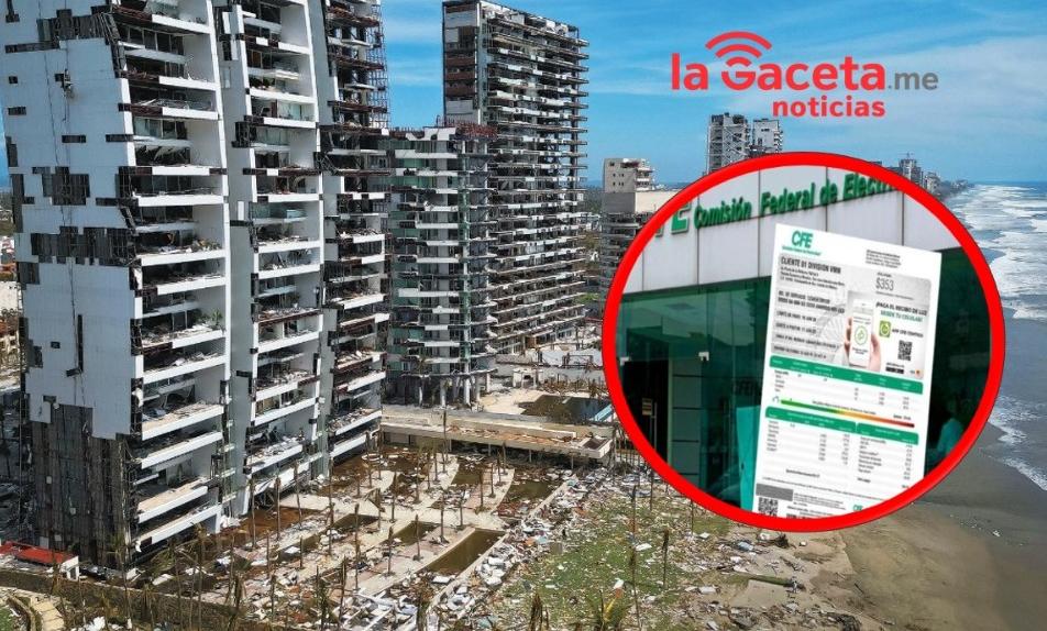 CFE amplía suspensión de pago por dos bimestres más en Acapulco y Coyuca de Benítez