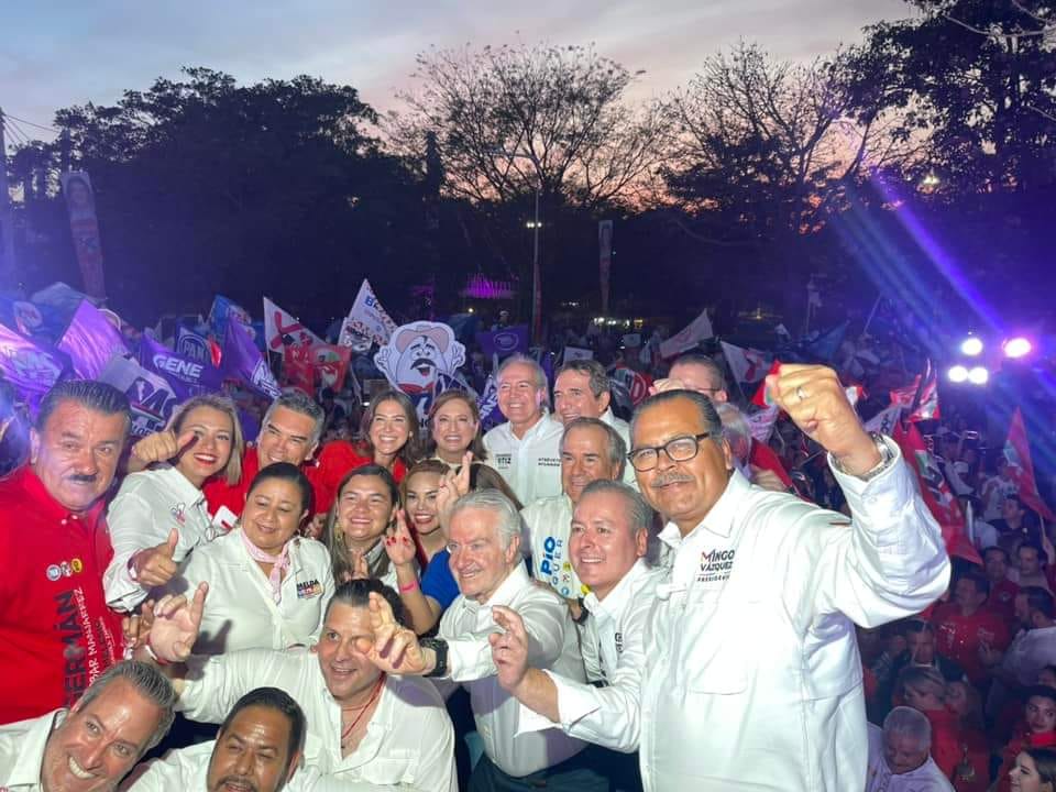 Mingo recibe firme apoyo  por la presidenta  de la República Xóchitl Gálvez