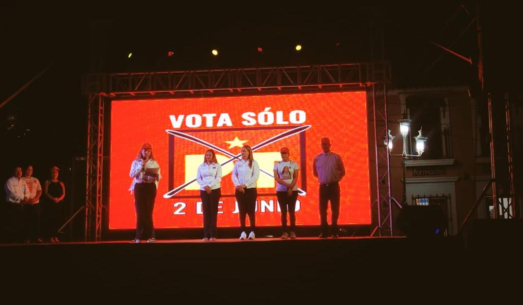 Se vive gran cierre de campaña del PT en San Ignacio