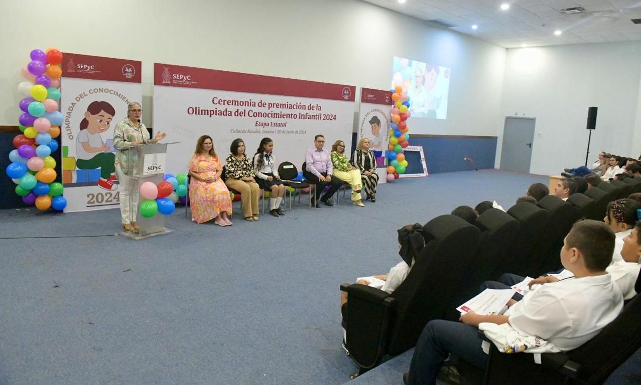 La SEPyC, reconoce a 26 ganadores de la Olimpiada del Conocimiento Infantil 2024
