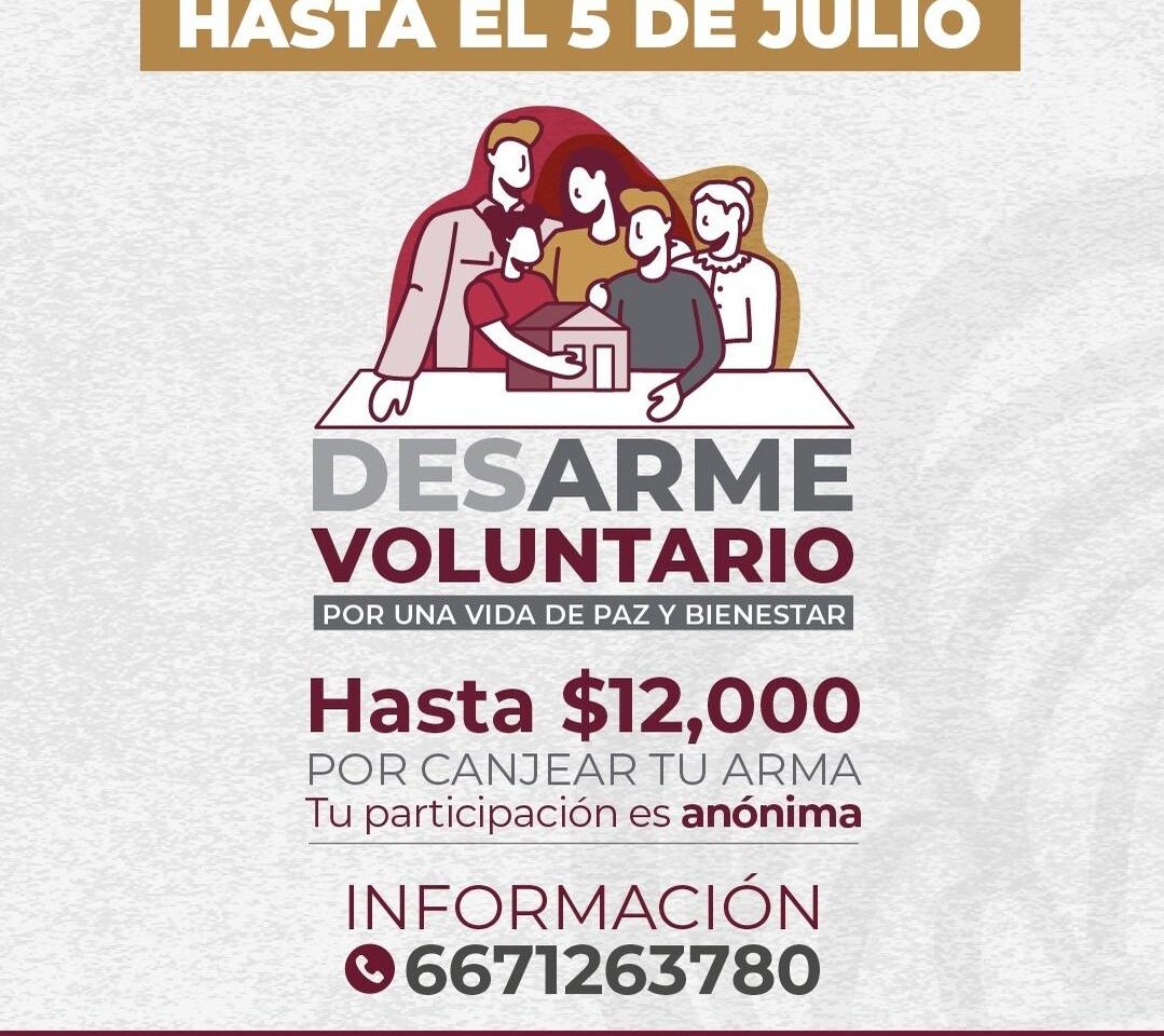 Exhortan a participar en los últimos días de la campaña ‘Desarma tu Hogar’