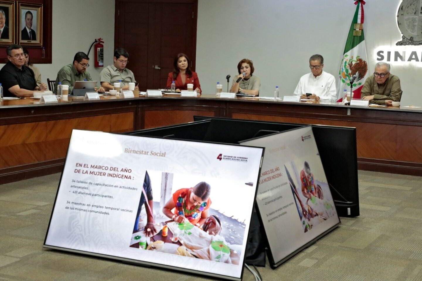 Gobernador Rocha encabeza reunión con gabinete estatal para iniciar la revisión de avances rumbo al 4to. Informe de gobierno