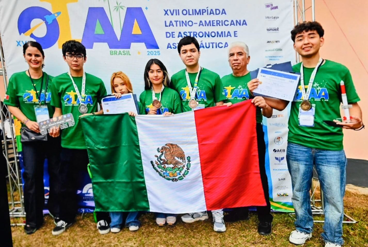 Estudiantes de bachillerato de la UAS destacaron en la 17ª Olimpiada Latinoamericana de Astronomía y Astronáutica, en Río de Janeiro, Brasil