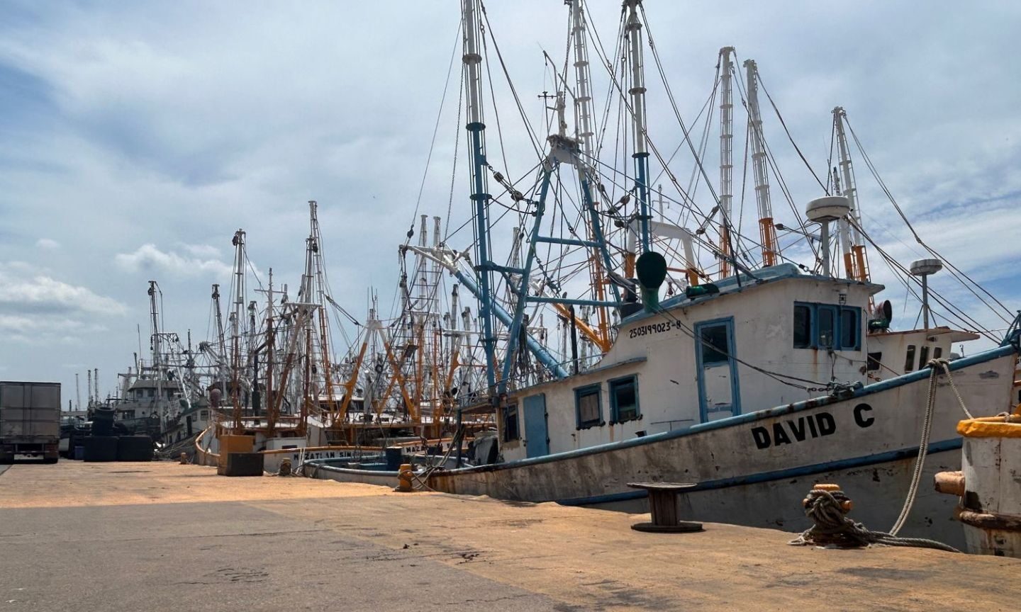 Se resguardan barcos camaroneros en el puerto de Mazatlán por “Priscilla”