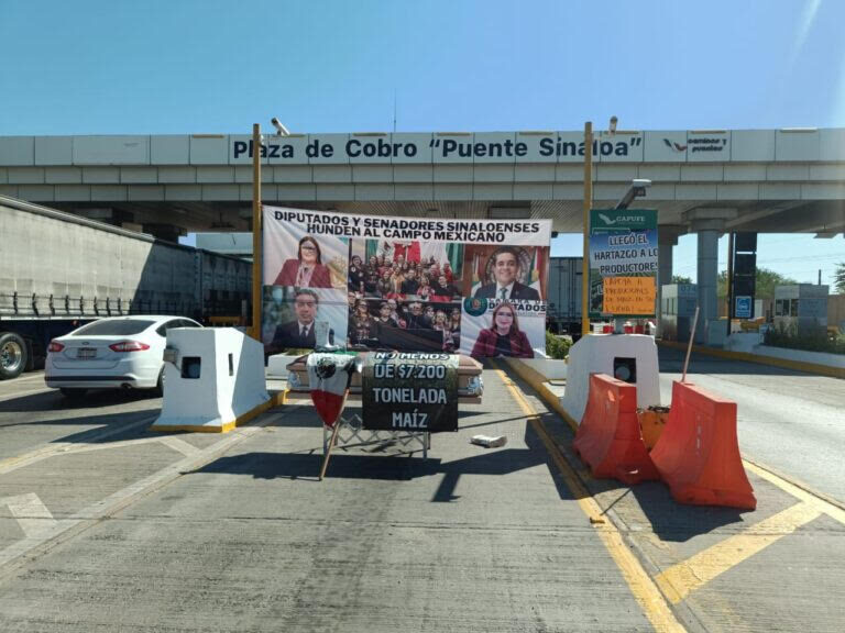 Se retirarán productores de la caseta de cobro Cuatro Caminos hoy viernes por la tarde