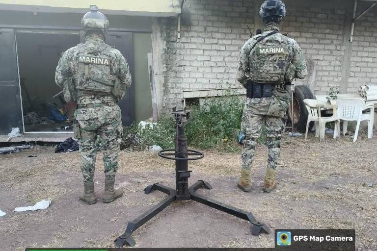 Marina destruye centro de adiestramiento de delincuencia organizada en el en El Rosario
