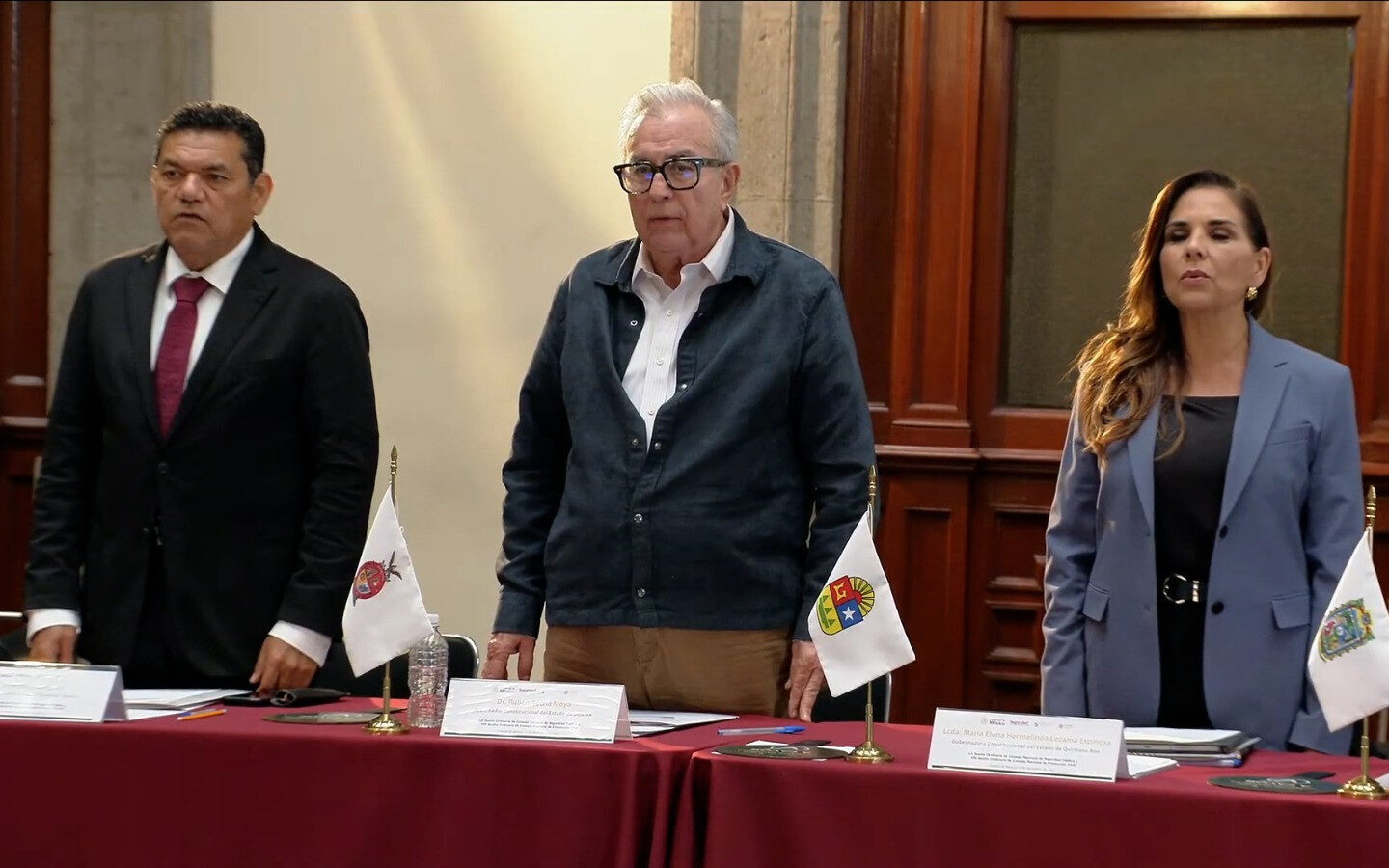 Asiste Gobernador Rocha Moya a las Sesiones del Consejo Nacional de Seguridad Pública y del Consejo Nacional de Protección Civil