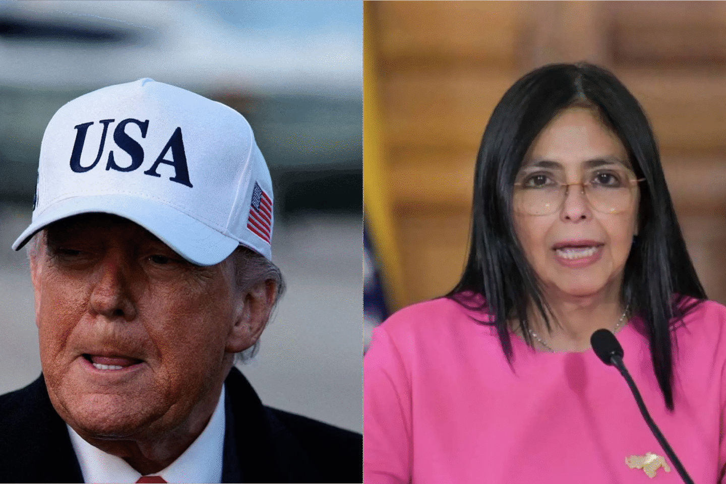 Trump invita a Delcy Rodríguez a Washington